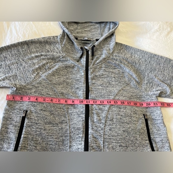 Athleta | Techie Sweat Anorak Full Zip Hoodie Woman’s Size Large | Gray - Picture 4 of 9